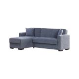 Divano letto contenitore grigio 227x150cm - Armadillo
