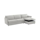 Divano letto contenitore grigio chiaro 260x160cm - Scordia