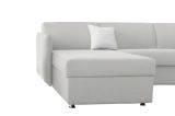 Divano letto contenitore grigio chiaro 260x160cm - Scordia