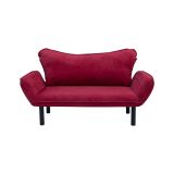 Divano letto contenitore rosso 140x65cm - Hone