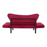 Divano letto contenitore rosso 140x65cm - Hone