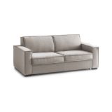 Divano letto contenitore tortora 160x95cm - Alk