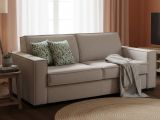 Divano letto contenitore tortora 160x95cm - Alk
