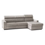 Divano letto contenitore tortora 260x95cm - Alibella
