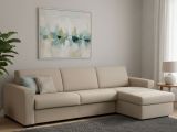 Divano letto contenitore tortora 280x95cm - Aika