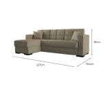 Divano letto design beige 227x150cm - Armadillo