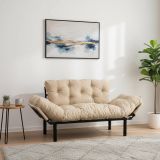 Divano letto design crema 155x70cm - Guchol