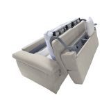 Divano letto doppio beige 205x95cm - Contrada