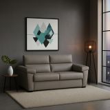 Divano letto doppio tortora 205x95cm - Contrada