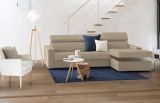 Divano letto due piazze beige 260x95cm - Alibella