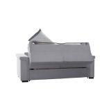 Divano letto due piazze grigio 205x95cm - Brusasco
