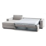 Divano letto due piazze grigio 260x95cm - Albenga
