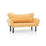 Divano letto economico design giallo 140x65cm - Hone