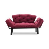 Divano letto economico rosso 155x70cm - Guchol