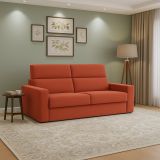 Divano letto elegante arancione 180x95cm - None