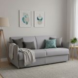 Divano letto elegante grigio 200x95cm - Gravere