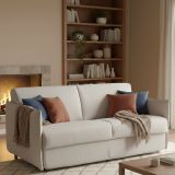 Divano letto elegante grigio chiaro 180x95cm - Trissino