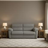Divano letto elegante grigio chiaro 205x95cm - Contrada