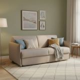 Divano letto elegante tortora 160x95cm - Follina