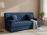 Divano letto in legno blu 181x81cm - Apicella
