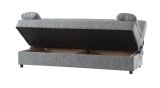 Divano letto in legno grigio 181x81cm - Apicella