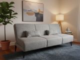 Divano letto in legno grigio 190x70cm - Aza