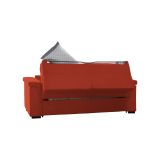 Divano letto in legno massello arancione 225x95cm - Nus