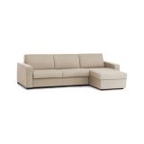 Divano letto in legno massello beige 260x95cm - Allegria