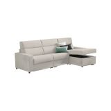 Divano letto in legno massello beige 280x160cm - Pusiano