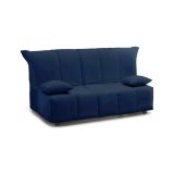 Divano letto in legno massello blu 165x90cm - Antal