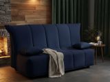 Divano letto in legno massello blu 165x90cm - Antal