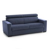 Divano letto in legno massello blu 220x95cm - Action