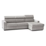 Divano letto in legno massello grigio 260x95cm - Alibella