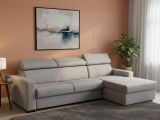 Divano letto in legno massello grigio 260x95cm - Alibella