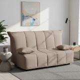 Divano letto in legno massello tortora 165x90cm - Antal