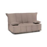 Divano letto in legno massello tortora 165x90cm - Antal