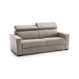 Divano letto in legno massello tortora 200x95cm - Algo