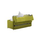 Divano letto in legno massello verde 180x95cm - Trissino