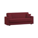 Divano letto in legno rosso 212x80cm - Ambrogino