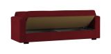Divano letto in legno rosso 212x80cm - Ambrogino