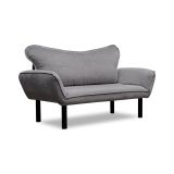 Divano letto in metallo grigio 140x65cm - Hone