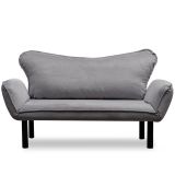 Divano letto in metallo grigio 140x65cm - Hone