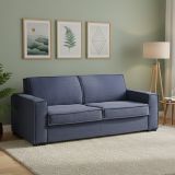 Divano letto in tessuto blu 180x95cm - Alisa