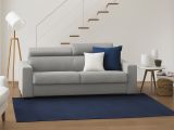 Divano letto in tessuto grigio 200x95cm - Amalfi