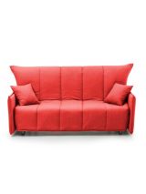 Divano letto in tessuto rosso 190x90cm - Ardis