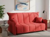Divano letto in tessuto rosso 190x90cm - Ardis