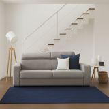 Divano letto in tessuto tortora 180x95cm - Aieie