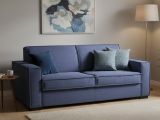Divano letto lavabile blu 200x95cm - Adalberto
