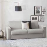 Divano letto lavabile grigio 200x95cm - Zinnia