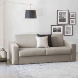 Divano letto lavabile tortora 200x95cm - Zinnia